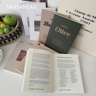 ins复古拍摄道具摆拍摆饰家居装 饰英文书道具书 饰样板间 装 TAN