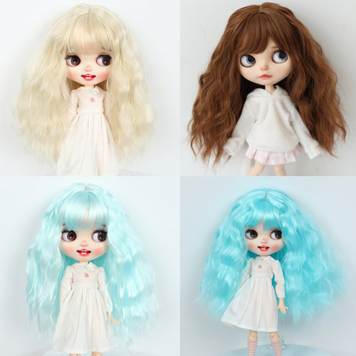 Blythe布娃娃假发泡面卷