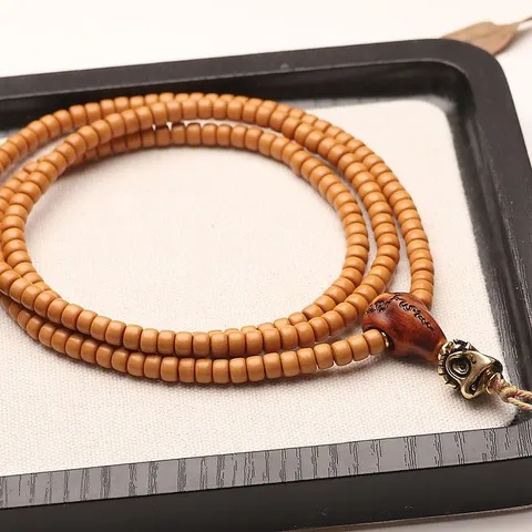 手链打磨手工非收藏老型桶珠脖挂直切核尖单圈天然手串文玩橄榄核