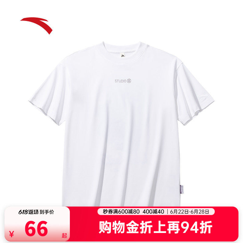 安踏休闲舞蹈短袖女款夏季新款透气潮流短T时尚运动上衣162528112