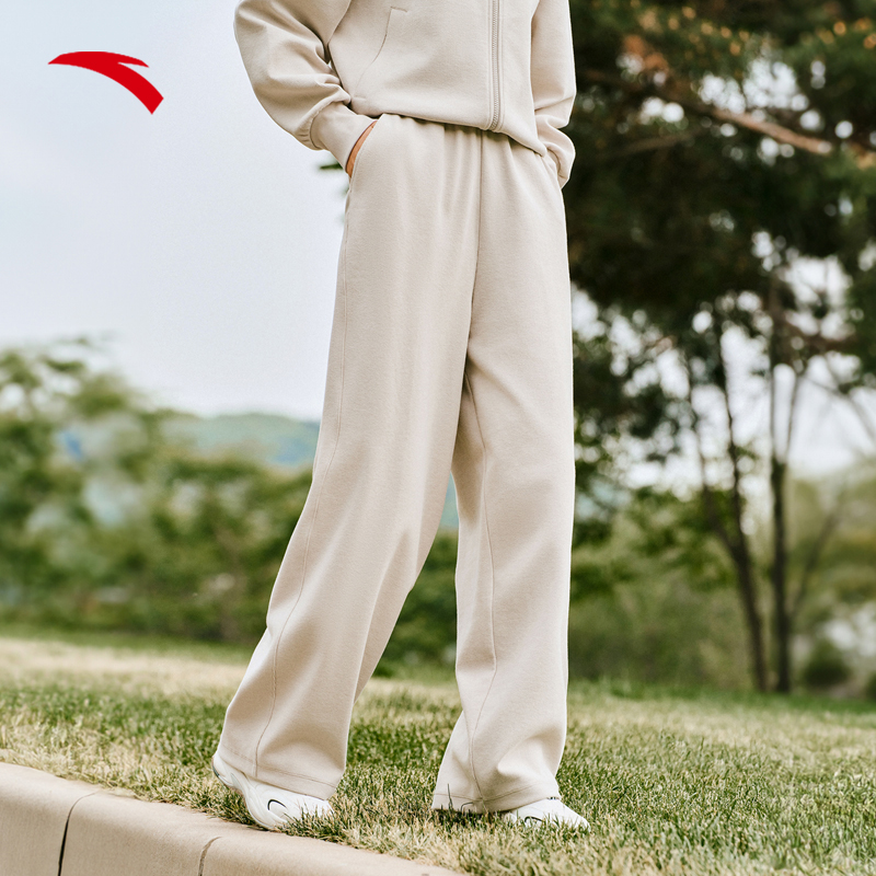 安踏遛弯裤慵懒风阔腿裤