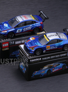 TOMY多美卡PREMIUM黑盒TP18 24号斯巴鲁BRZ WRX STI赛车合金车模