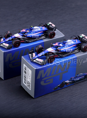MINIGT巴林大奖赛1006 VCARB 01 3号1007 22号红牛F1赛车合金车模