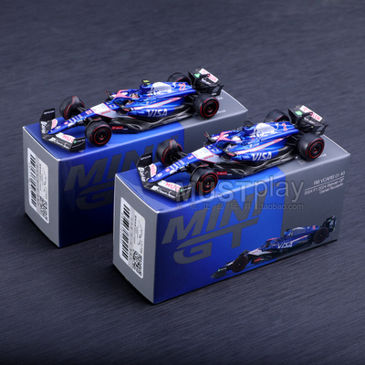 MINIGT巴林大奖赛1006 VCARB 01 3号1007 22号红牛F1赛车合金车模