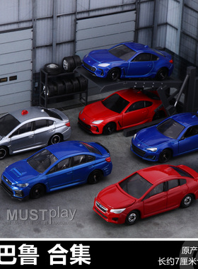 TOMY多美卡2 6 28 78 115号斯巴鲁WRX S4 STI赛车翼豹合金车模型