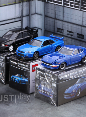 TOMY多美卡黑盒TP09号 11尼桑GTR R34小恶魔fairlady Z合金车模型