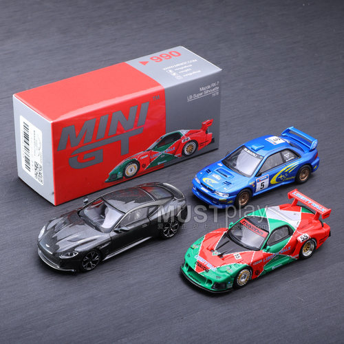 MINIGT 986斯巴鲁翼豹 990马自达RX7 1008阿斯顿马丁1/64合金车模