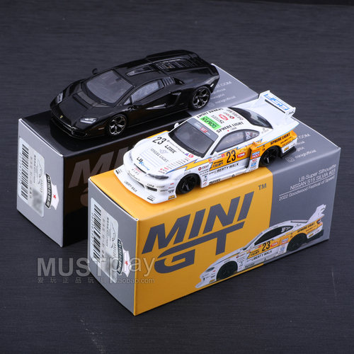 MINIGT 607兰博基尼肯塔什800  618尼桑S15 LB 闪电喷涂合金车模
