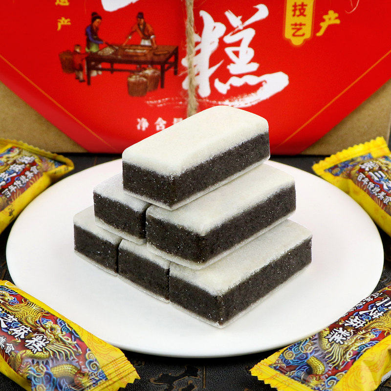 张三木糖醇芝麻糕378克黑芝麻核桃绿豆黑米芝麻糕点心休闲小零食