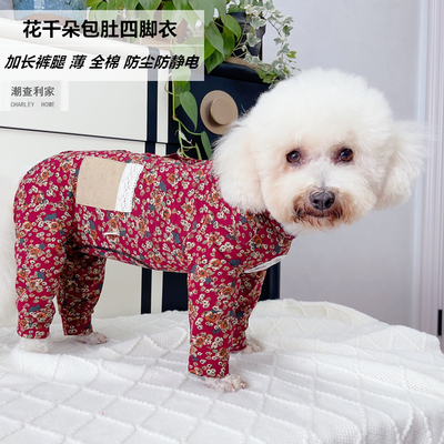 潮查利家泰迪比熊四脚衣服