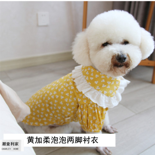 潮查利家狗狗春夏薄款背心