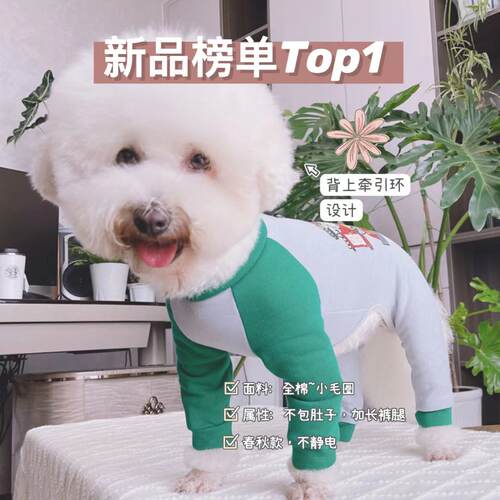潮查利家泰迪比熊运动服可牵引