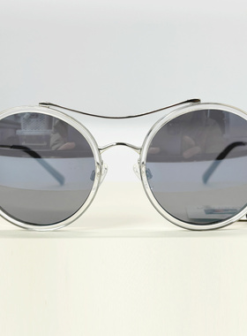 高端品质时尚个性小众圆形男女太阳镜防紫外防嗮防强光墨镜