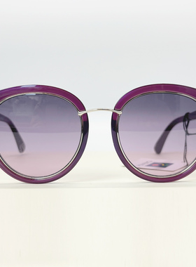 欧美高端品质时尚紫色女款太阳镜防紫外防嗮防强光墨镜眼镜