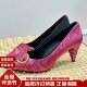 尖头锥形跟金属扣复古优雅单鞋 露娜STELLA LUNA秋冬个性 SLP318067