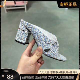 Luxury Rebel 女鞋新款简约时尚露趾高跟凉拖休闲凉鞋LJ271K11024