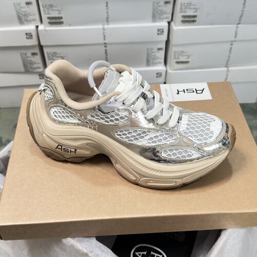 ASH女鞋厚底增高龙鳞老爹鞋
