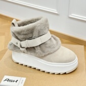 棉鞋 ASH女鞋 秋冬厚底增高防滑加绒保暖毛毛雪地靴时尚 AP340L40031
