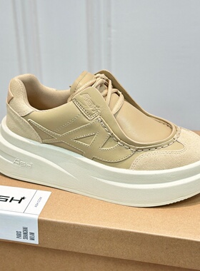 ASH艾熙女鞋厚底一脚蹬运动休闲鞋板鞋百搭轻质松糕鞋AO340L40041