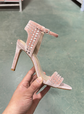 LR女鞋 Luxury Rebel夏季细跟露趾凉鞋一字带高跟鞋LH260F01002