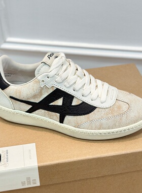 ASH低帮板鞋舒适复古做旧脏脏鞋小白鞋松弛感德训鞋女AO140K40001