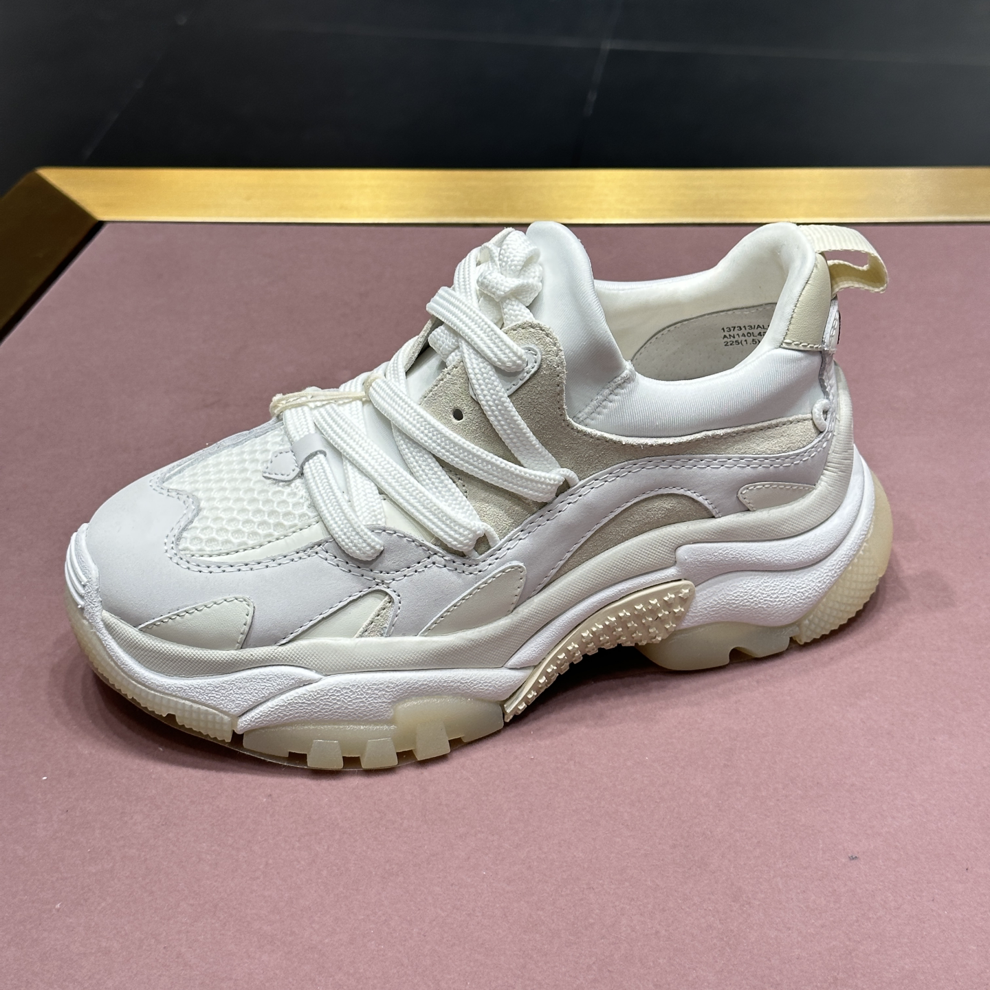 ASH圆头休闲厚底增高老爹鞋图片