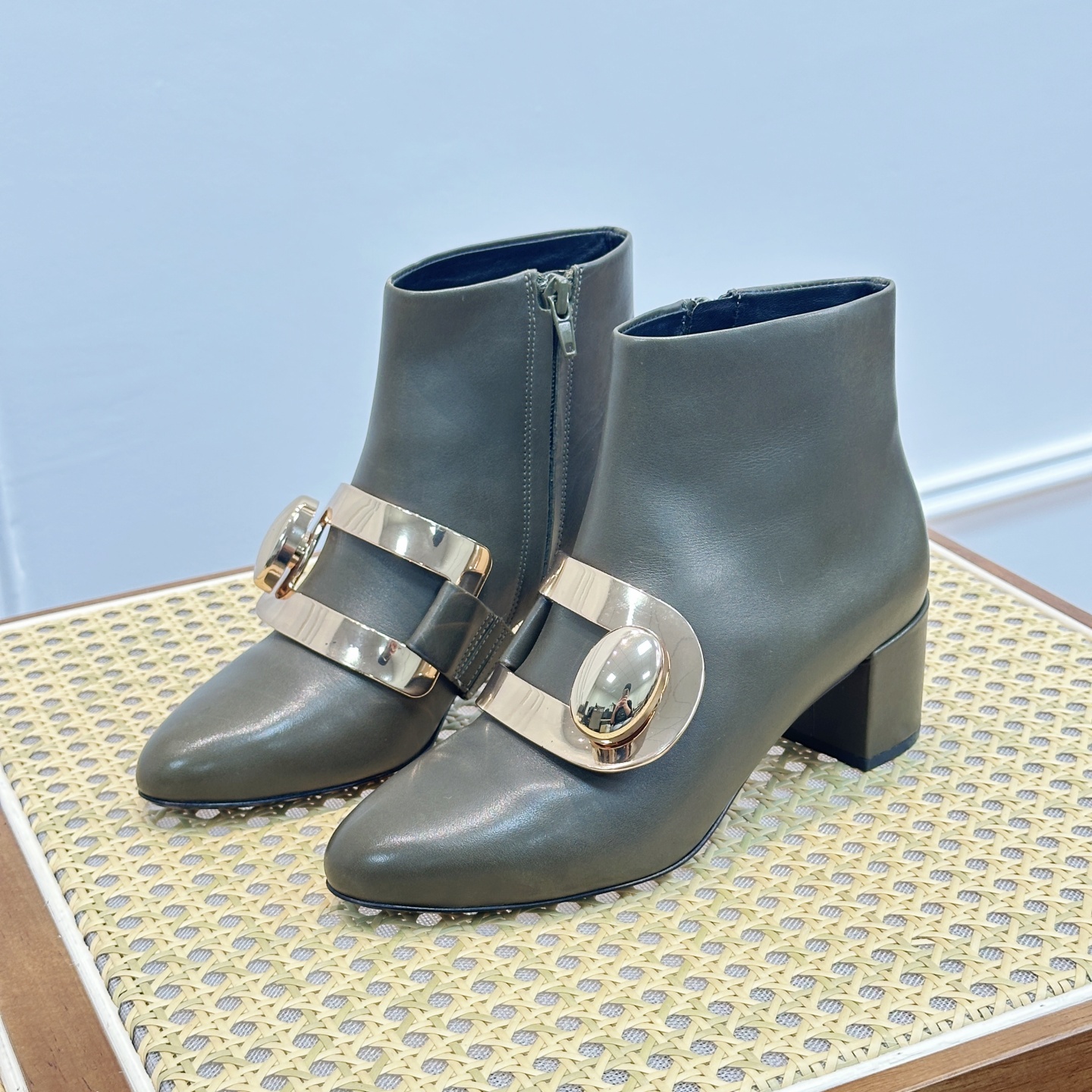 STELLALUNA粗跟切尔西靴短靴