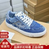 ASH做旧复古牛仔鞋 女AO140F40040 钻饰松弛感德训鞋 丹宁板鞋 帆布鞋