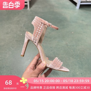 细跟露趾凉鞋 LR女鞋 Rebel夏季 一字带高跟鞋 Luxury LH260F01002