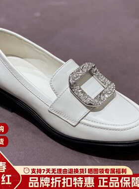 SL露娜一脚蹬乐福鞋水钻方扣英伦小皮鞋增高厚底休闲鞋女SL122075