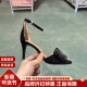 STELLALUNA露娜夏季 女SL321045 一字带时髦高跟鞋 时尚 露趾细跟凉鞋