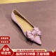 LUNA 露娜尖头浅口平底鞋 时尚 STELLA 蝴蝶结仙女平跟单鞋 SL321058
