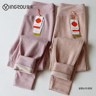 衬裤 330g莹柔8012加厚保暖裤 暖腿裤 含羊毛加长护膝棉毛裤 女冬修身