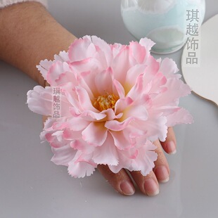 布艺戒指牡丹花手指花六一舞蹈手花民族跳舞蹈广场舞手花