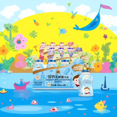 帕弗妮乳酸菌饮品儿童早餐奶酸酸乳益生菌饮料学生牛奶100ML*40瓶