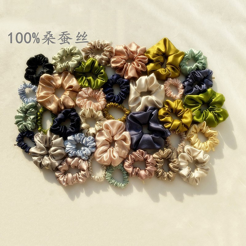 100%真丝大肠不扯头皮不伤发头绳