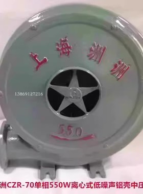 上海洲洲CZR-70单相550W离心式低噪声铝壳中压吹风机3104号13.83K