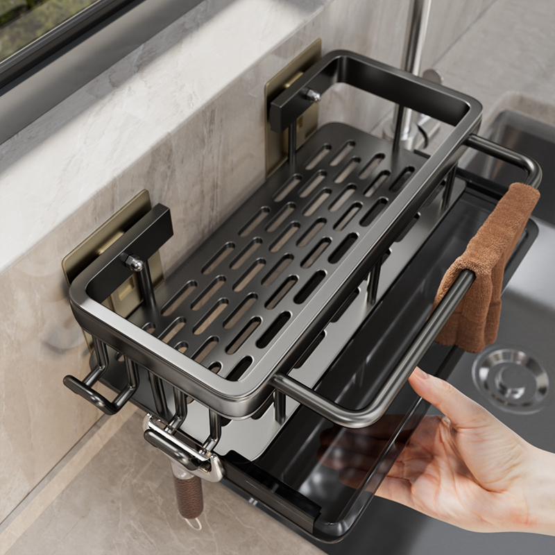 抹布架厨房收纳架免打孔