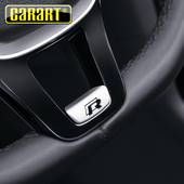 大众高尔夫7嘉旅速迈腾B8帕萨特凌渡cc探歌岳方向盘R标内装 饰改装