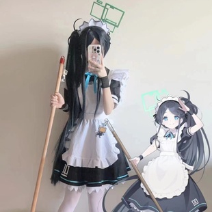 紫媗动漫碧蓝档案天童爱丽丝COS女仆风新番Cosplay女仆装服饰定制