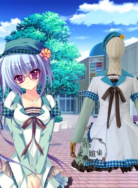 紫媗动漫恋花绽放樱飞时的月岛夕莉cos演出服Cosplay服饰定制