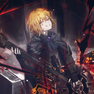 紫媗动漫cos边狱巴士cosplay瓦夜 辛克莱摇滚歌唱机EGO游戏动漫服