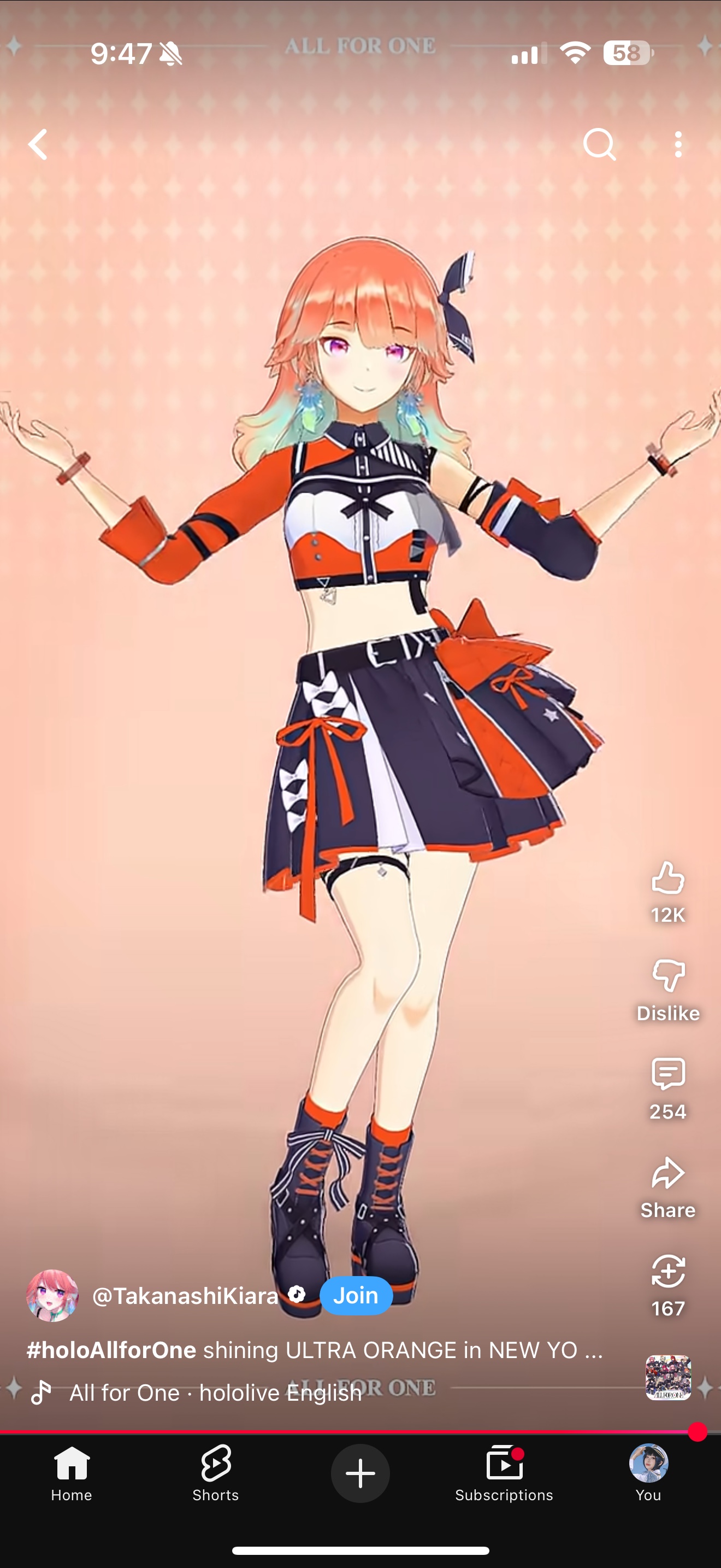 thumbnail for Ziyuan hololive virtual anchor concert All for one performance costume cos