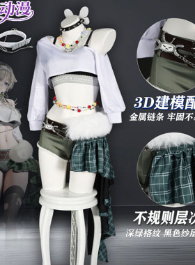 紫媗动漫cos胜利女神 普莉卡cos服3.5周年庆新皮肤打歌服C服征集