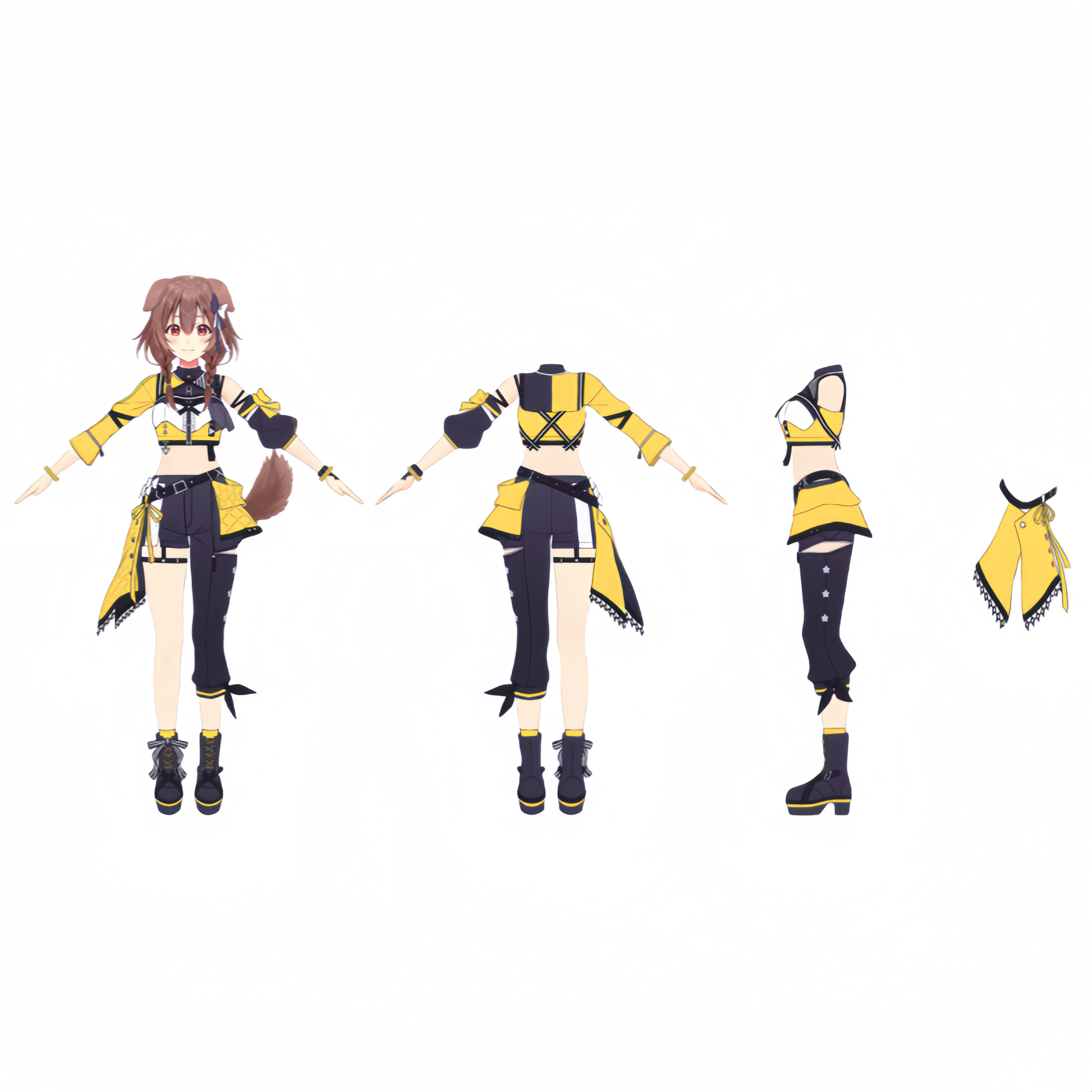 紫媗动漫VTuber 戌神沁音 白上吹雪  古石碧珠COS服Cosplay定制
