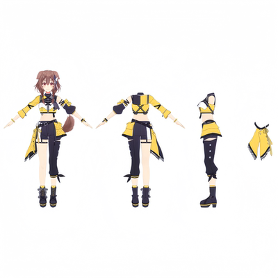 紫媗动漫VTuber 戌神沁音 白上吹雪  古石碧珠COS服Cosplay定制
