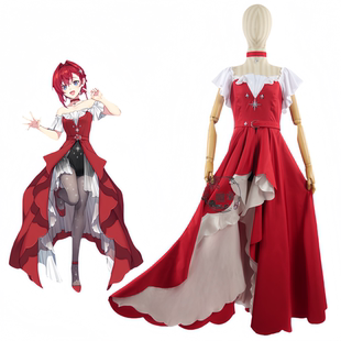 紫媗动漫VTuber 安洁·卡特琳娜COS动漫演出服cosplay服饰定制