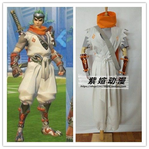 包邮 紫媗动漫 守望先锋 源氏cos 青年皮肤 青年cosplya 服装定制