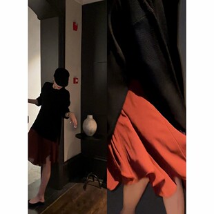 紫紫碎片四季裙女复古主义高知风百搭半裙2025新款休闲简约短裙