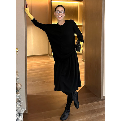 AME圣马丁半裙羊毛中长款